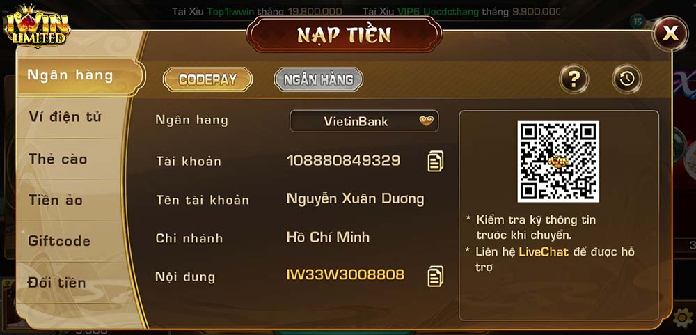 Nạp Tiền iWin Hướng Dẫn Bí Kíp Trở Thành Cao Thủ Nạp Tiền iWin Hướng Dẫn Bí Kíp Trở Thành Cao Thủ